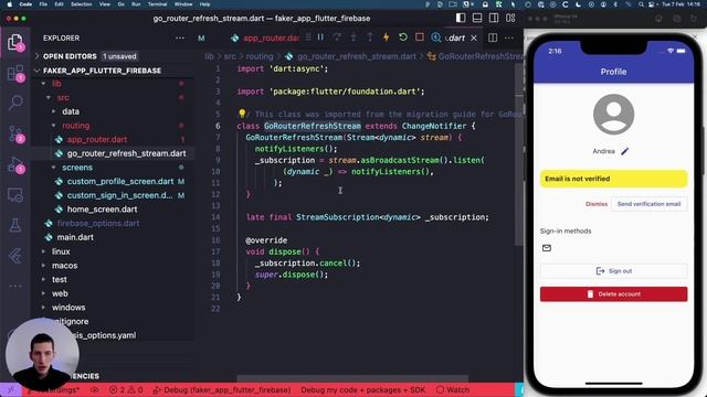 010. Using authStateChanges() and the refreshListenable argument смотреть онлайн