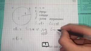 Длина окружности и площадь круга. Простые формулы для