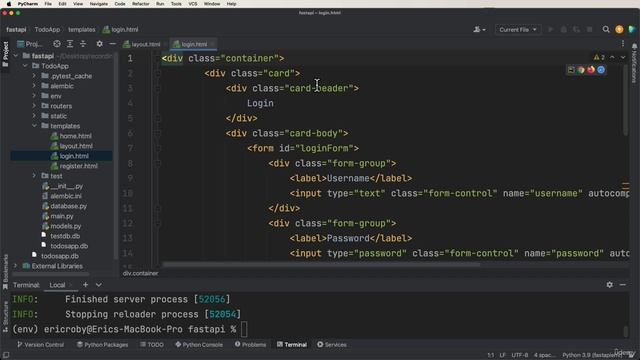 9. FastAPI Full Stack - Layout Page (Inheritance) смотреть онлайн