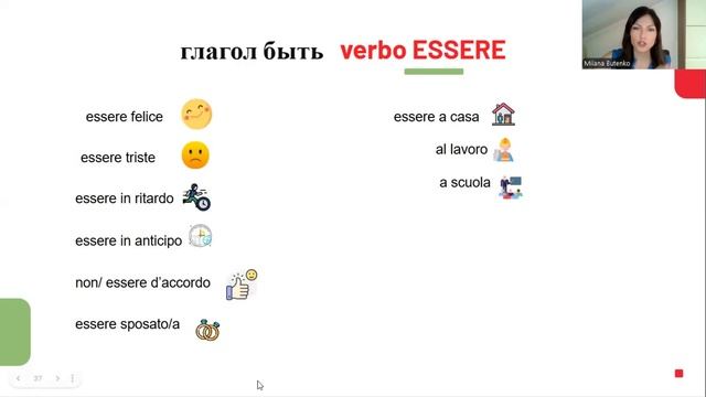 Самые нужные выражения с глаголом быть- essere- в итальян? смотреть онлайн