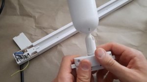 Подключение трекового светильника.