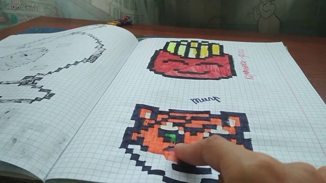 Рисунки по клеточкам N3 смотреть онлайн