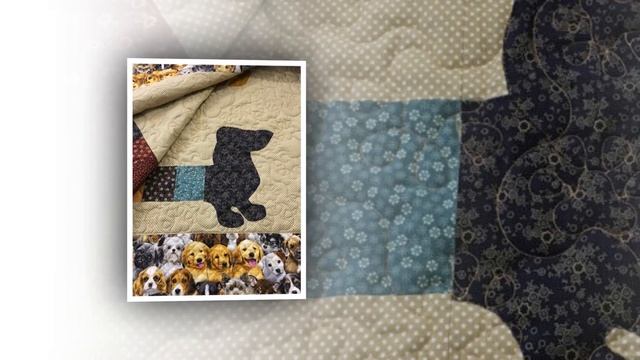 Квилты с собаками для вдохновения