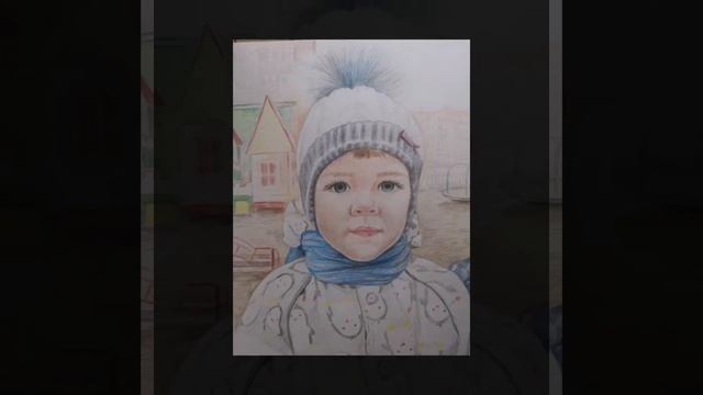 Портрет цветными карандашами Детский смотреть онлайн