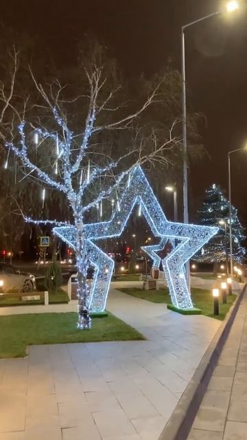 Деревья и световые фигуры смотреть онлайн