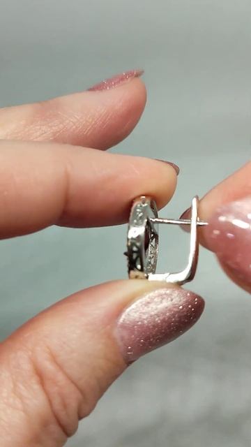 Срібні сережки з натуральними гранатами 💎👑💍 Таїла?