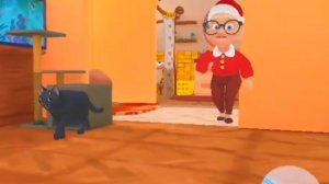 кот и бабка