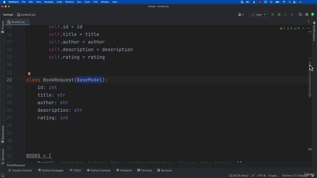 6. FastAPI Project Pydantic Book Request Validation смотреть онлайн