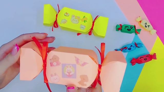 DIY/How to make paper candy/Как сделать конфетку из бумаги смотреть онлайн