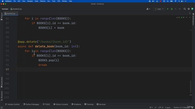 13. FastAPI Project Delete Book with Delete Request смотреть онлайн