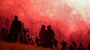 Праздничный салют в Москве в честь Дня Победы