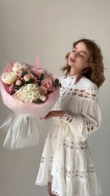 Букет с гортензией 