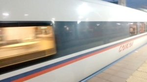 скоростной поезд Сапсан рейс Москва-Санкт-Петербург