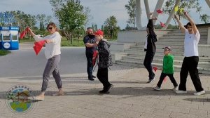 Марш Победы от сообщества «Маженика», город Мариуполь, 9 мая 2025 год. Парк им.Гурова.