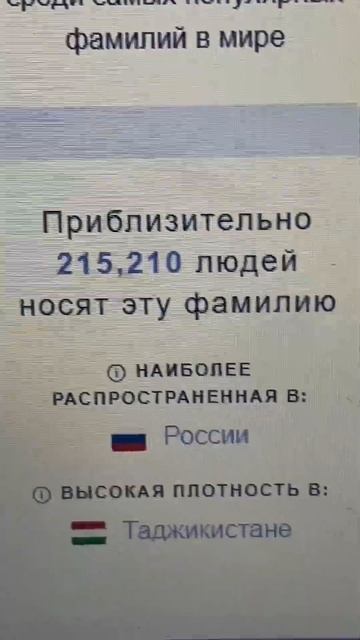 СКОЛЬКО ВО ВСЕМ МИРЕ ЛЮДЕЙ ХОДИТ С ТВОЕЙ ФАМИЛИЕЙ??? смотреть онлайн