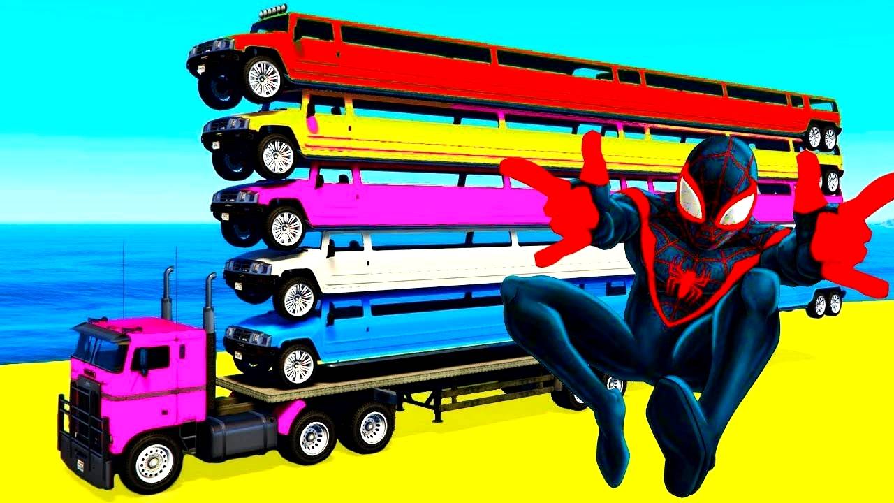 Развивающий мультик для детей про машинки длинные лимузины на автовоз мультфильм для малышей