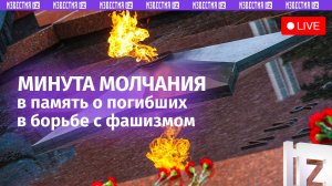 Памяти всех, кто погиб во время Великой Отечественной — минута молчания. Прямая трансляция