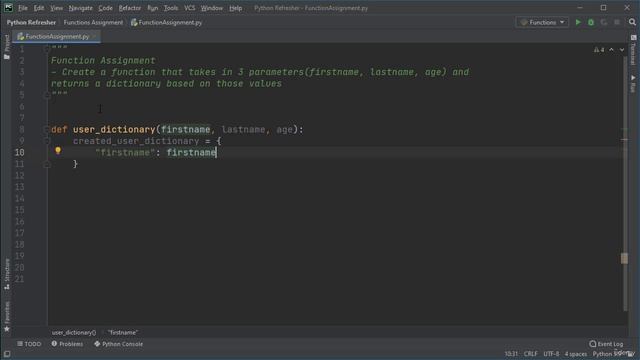 33. Functions Assignment Solution смотреть онлайн