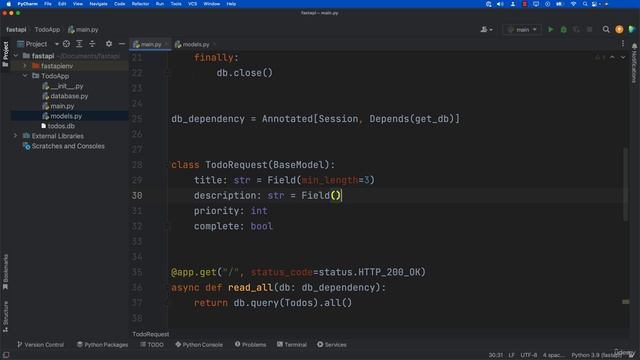 3. FastAPI Project Post Request (Todo Project) смотреть онлайн