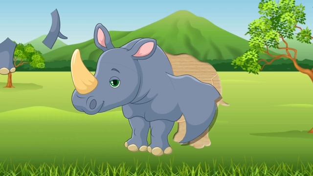 Развивающий мультик- игра "Дикие животные часть 2", паз? смотреть онлайн