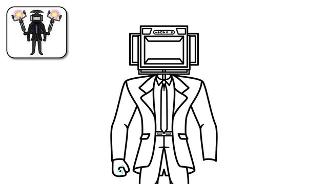 КАК НАРИСОВАТЬ УЛУЧШЕННЫЙ БОЛЬШОЙ ТВ МЕН из Скибиди Т? смотреть онлайн