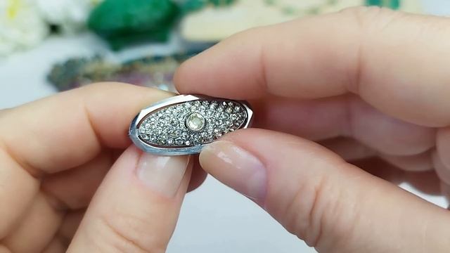 #85 Что это: чешские гранаты или стекло? \ Vintage Czech Brooch #бл?