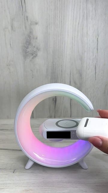 Світильник G малий (лампа, зарядний пристрій, годинник, смотреть онлайн