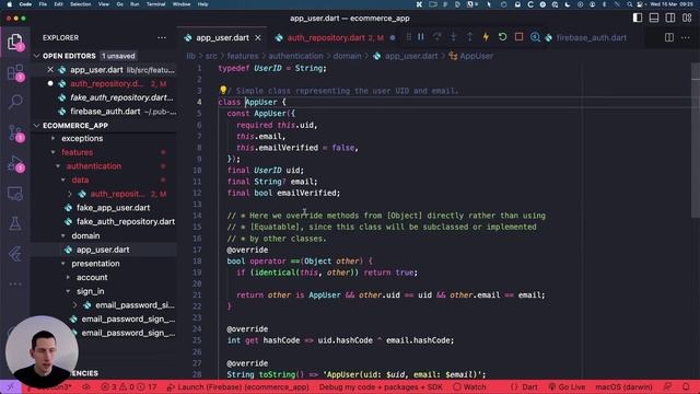042. The authStateChanges() method and the User class смотреть онлайн