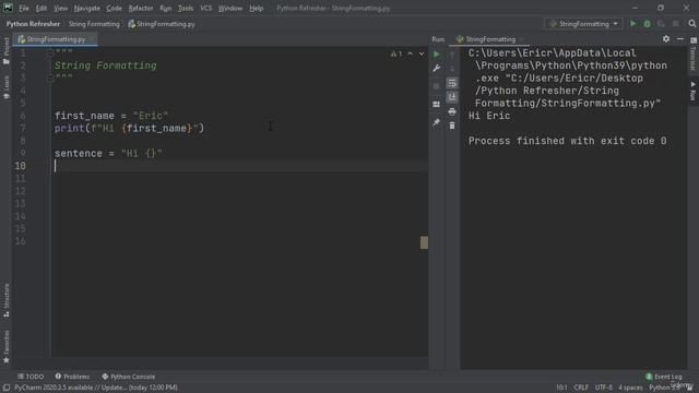 13. String formatting in Python смотреть онлайн