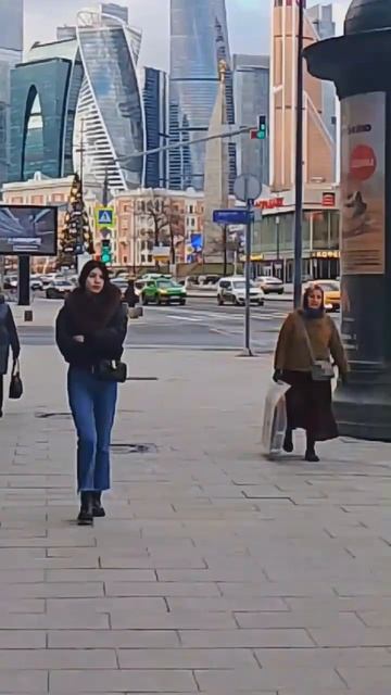 Москва сити, вид с Большой Дорогомиловской улицы смотреть онлайн