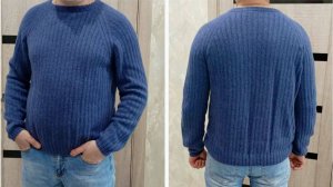 Мастер класс мужской свитер спицами