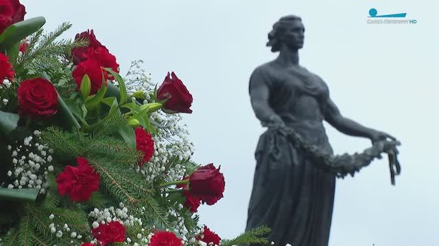 Церемония на Пискарёвском мемориальном кладбище 8 мая 2025 года