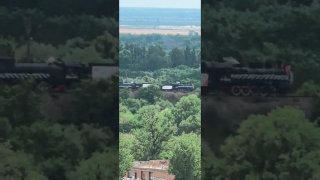 С праздником! Наш Поезд Победы не остановить! #Победа #9мая #СССР #Россия #РнД #поездробеды #паровоз смотреть онлайн