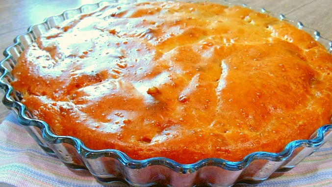 Очень вкусный заливной пирог с капустой и грибами