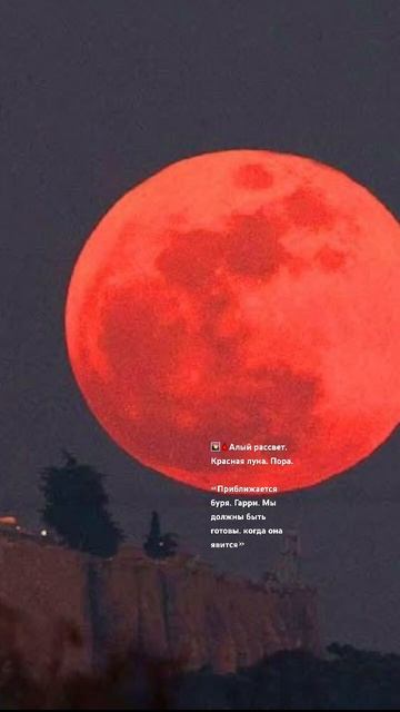 🌄🩸Алый рассвет. Красная луна. «Приближается буря, Га