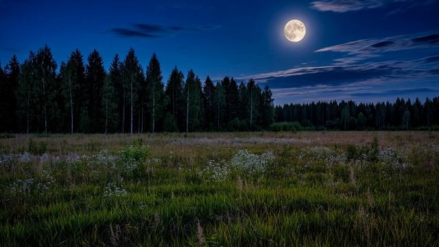 Звуки природы, звуки ночи, сверчки, музыка для релаксации, медитации и сна