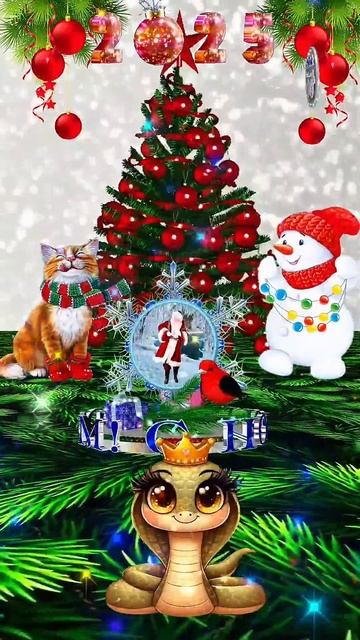 Супер поздравление с Новым 2025 годом! 💃🔥💃🔥🐍🎅🎄🎁 смотреть онлайн