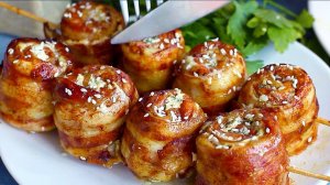 ЭТОТ РЕЦЕПТ СВЕДЕТ ВАС С УМА! Сочные КУРИНЫЕ РУЛЕТИКИ В БЕКОНЕ — просто, вкусно и бесподобно!