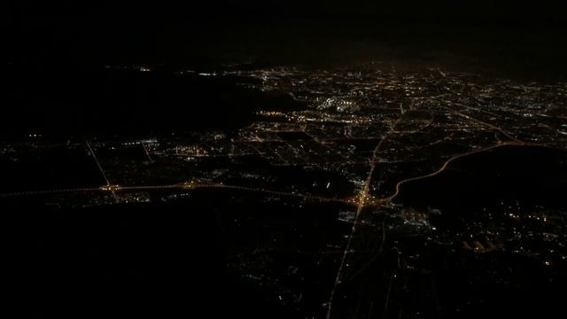 Ночной рейс Санкт-Петербург - Ташкент, взлёт и посадка смотреть онлайн