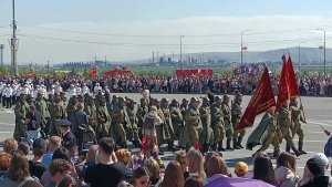 Магнитогорск, парад Победы на площади Торжеств, 80-летие Победы (09.05.2025)