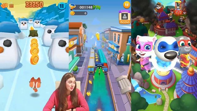 ГОВОРЯЩИЙ ТОМ ПОГОНЯ ГЕРОЕВ VS Dash Tag Fun Endless Runner против Гардфильда смотреть онлайн