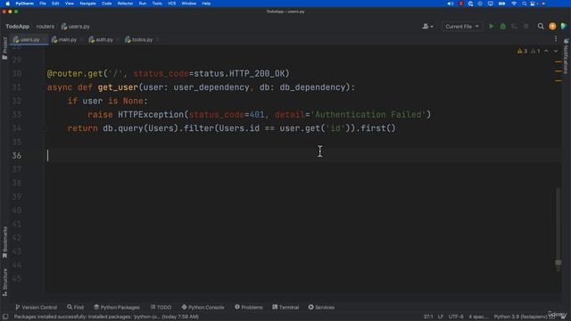8. FastAPI Project Assignment Solution (Users Route) смотреть онлайн