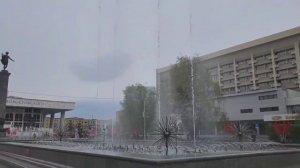 Фонтаны заработали на Театральной площади