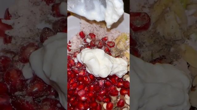 Новогодние салаты из граната и курицы рецепт #food #christmas смотреть онлайн