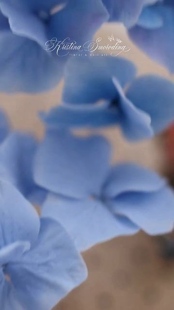 Создание веточки гортензии.