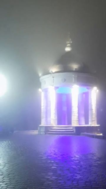 Эолова арфа в Пятигорске в сильный туман смотреть онлайн