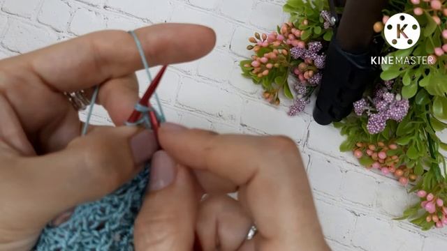 Ажурный узор спицами. смотреть онлайн