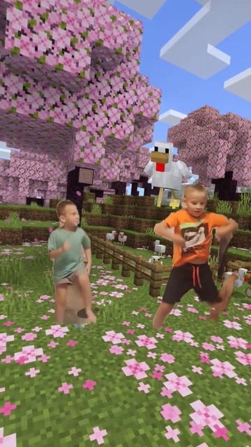 танцы в Майнкрафте а сзади курица ничего не понимает смотреть онлайн