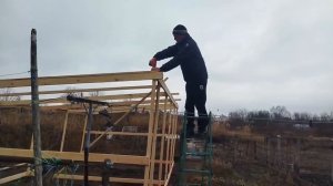 Простейшая Теплица из дерева 4 на 8 метров. Самый бюдже?