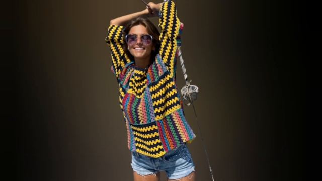 DIY ✂ Идеи для Уютных Свитеров из квадратов/ Из остатков пряжи/Вязание смотреть онлайн